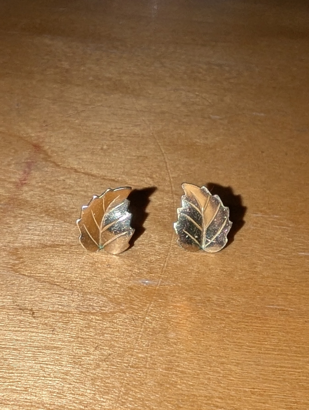 Gold Leaf Stud Earrings - Women Jewelry